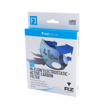 F3 HIGH AIRFLOW + ACTIVE CARBON FILTER - 3 PACK