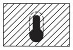 C/T Keyhole X1/2 Cd X 1/2 Cl X 1/4 Sh X 1-3/4 Oal
